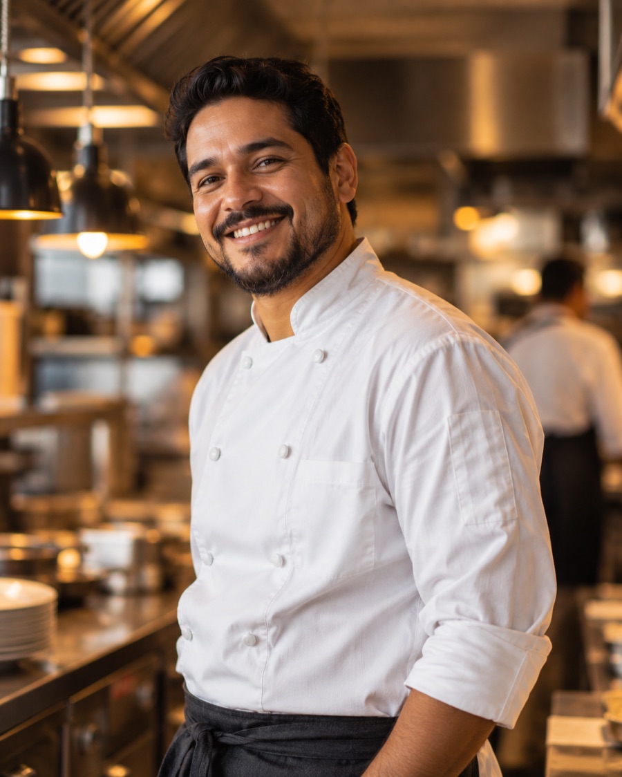 Cocinero de un restaurante miembro de AREA